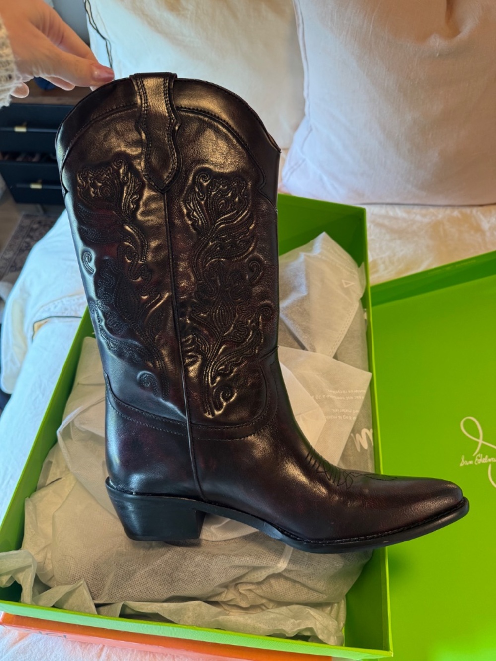 Sam Edelman Rue Western Boot (Merlot) - Picture 8 of 9